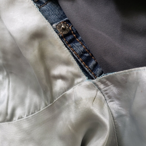 Milly Vintage Women's 4 Cinderella Blue Knee Length Dress Spaghetti Strap Girly - Picture 12 of 12